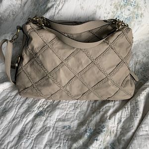 Big Buddha Large Tan Bag with Braiding